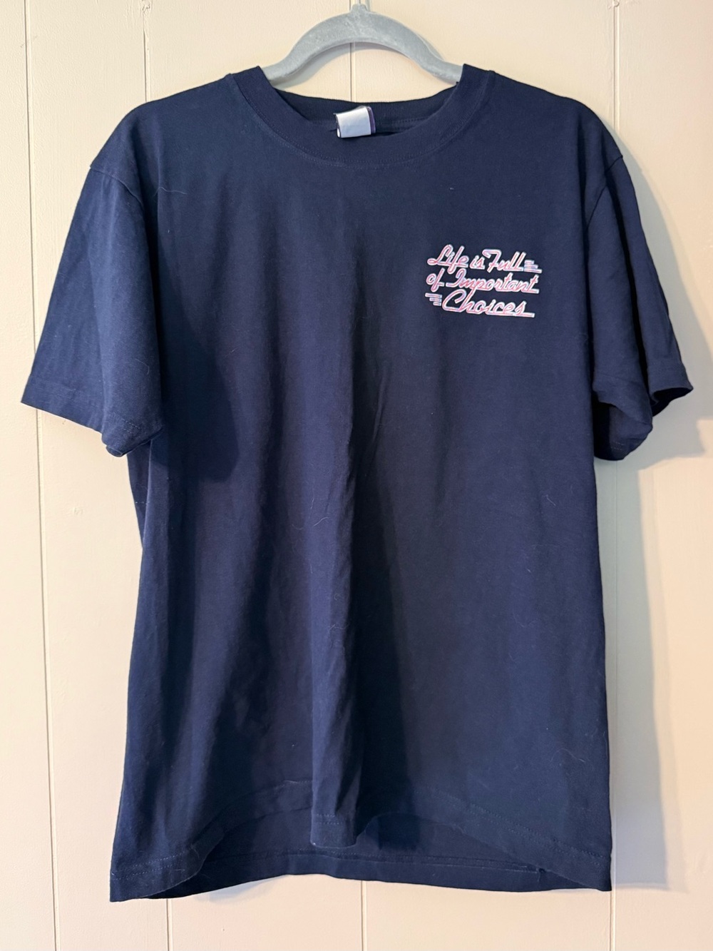 Vintage 1997 Classic Cars Graphic T-Shirt Medium Navy Blue 100% Cotton